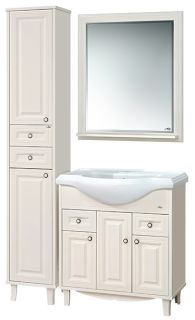 Напольный шкаф - пенал Misty Шармель 35см левый бежевый